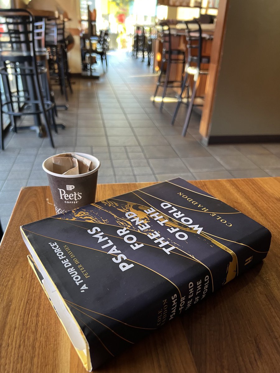 ForteJoeForte's tweet photo. My table at #peetscoffee. What are u reading this morning? ⁦@colehaddon⁩ https://t.co/cVOdl4VwRj