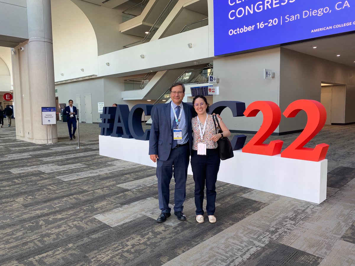 MCSalazarMD's tweet photo. Last time I had been at the #ACSCC was 9 years ago with my medschool mentors, including Dr. Juan David Hernández. Getting a chance to see him and connect again at #ACSCC22 was wonderful! 

@MediUniandes @FSFB_Salud https://t.co/7RAs5HsMLC