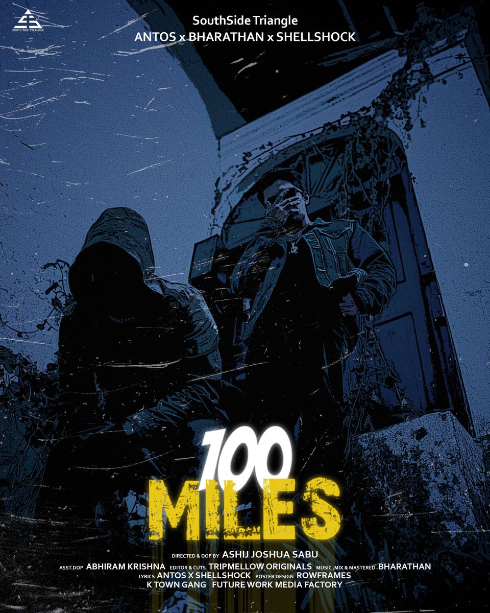 rowframes's tweet image. Really enjoyed doing this work🤘#100miles 
Releasing on October 21st

Southside Triangle presents 
@southsidetriangle 
Directed &amp;amp; Dop by Ashij Joshua Sabu

#musicposter #posterdesigncommunity  #rapsongposter #rowframes 
#posterdesign #rapdesign #southsidetriangle 

Stay Tuned..