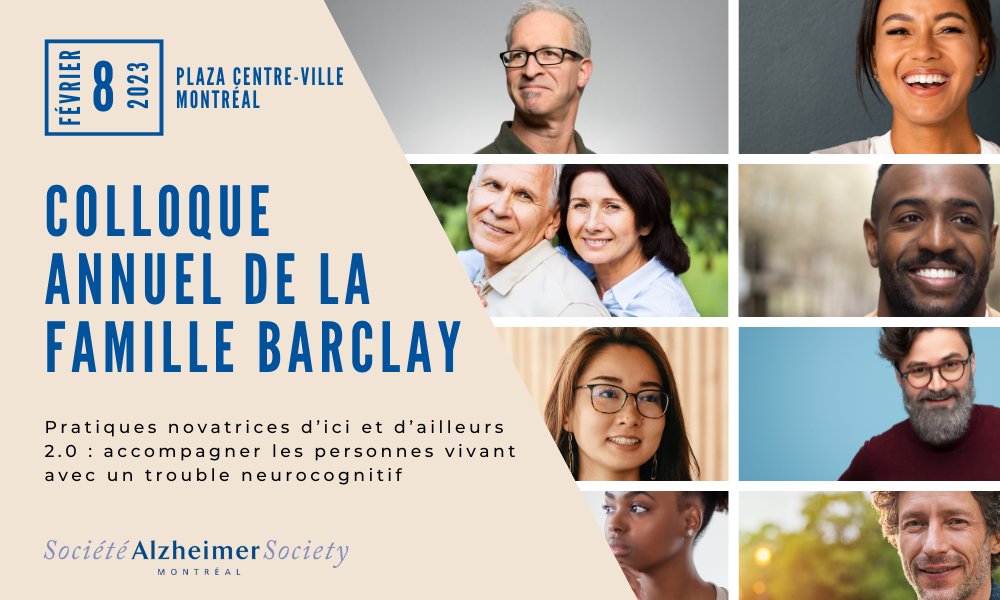 8 février 2023 : ajoutez la date à votre agenda! 📅

📍 Nous vous donnons rendez-vous à #Montréal pour la nouvelle édition du Colloque annuel de la famille Barclay, les inscriptions ouvrent bientôt!

➡️ lnkd.in/dVZpFMup

#Colloque #ColloqueBarclay #SaveTheDate #Alzheimer
