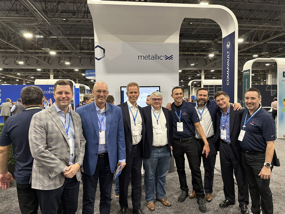 Busy booth for the <a href="/Commvault/">Commvault</a> team here at #OracleCloudWorld <a href="/metallic_io/">Metallic_io</a>