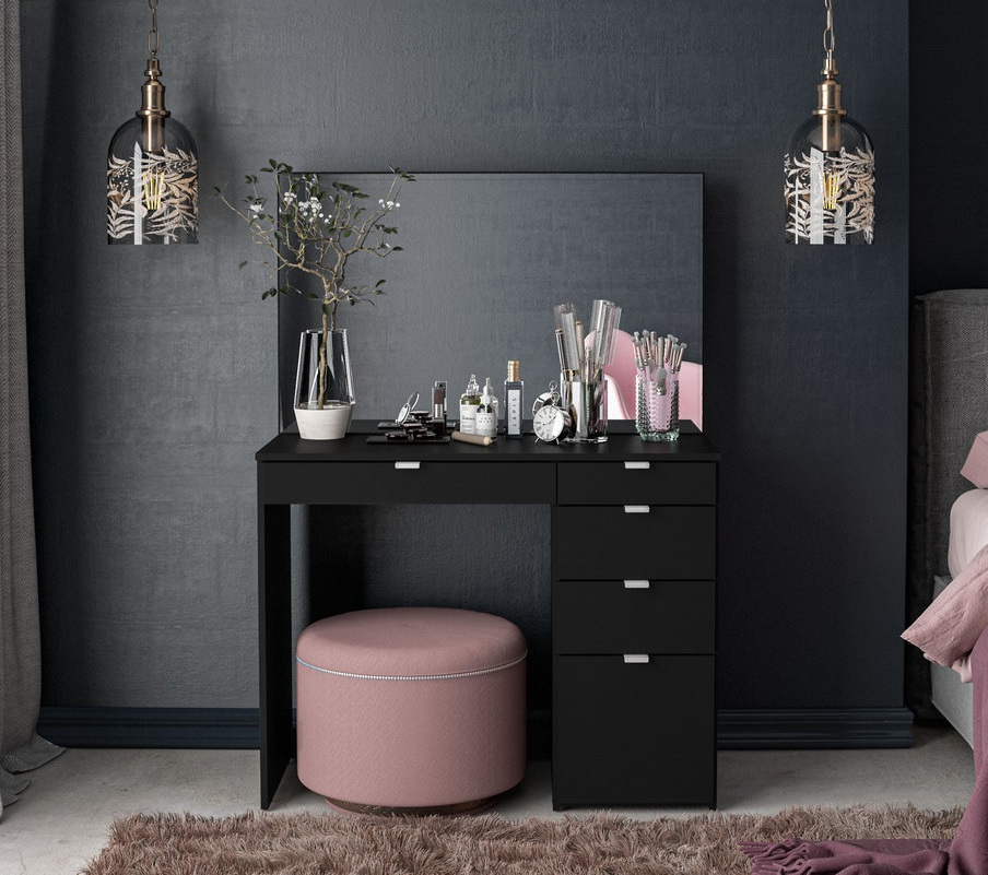 You're, like, really pretty 😍 Also available in white! Shop the Ava Wooden Dressing Table 👉🏼 bit.ly/3glMLdH