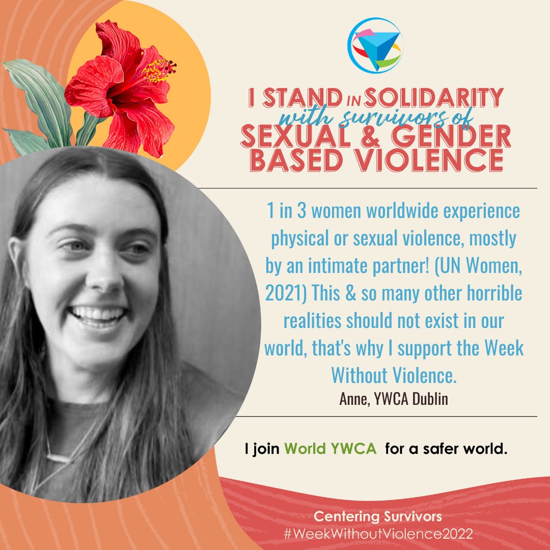 ywca_ireland's tweet photo. Just like Anne from @YWCADublin, we refuse to be silent on ending male violence against women. It's not ok. 

#WeekWithoutViolence2022 #WWV2022 @worldywca https://t.co/ivBnHrmtvY