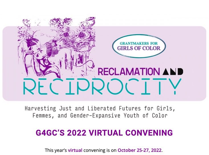 blacktransfund's tweet photo. Our #holdingasister partners @g4gc_org are holding a convening, and you’re invited! 📣
In one week, #G4GC will host a virtual convening, themed “Reclamation and Reciprocity: Harvesting Just and Liberated Futures for Girls, Femmes, and Gender-Expansive Youth of Color”. https://t.co/1fDbBJTtqs