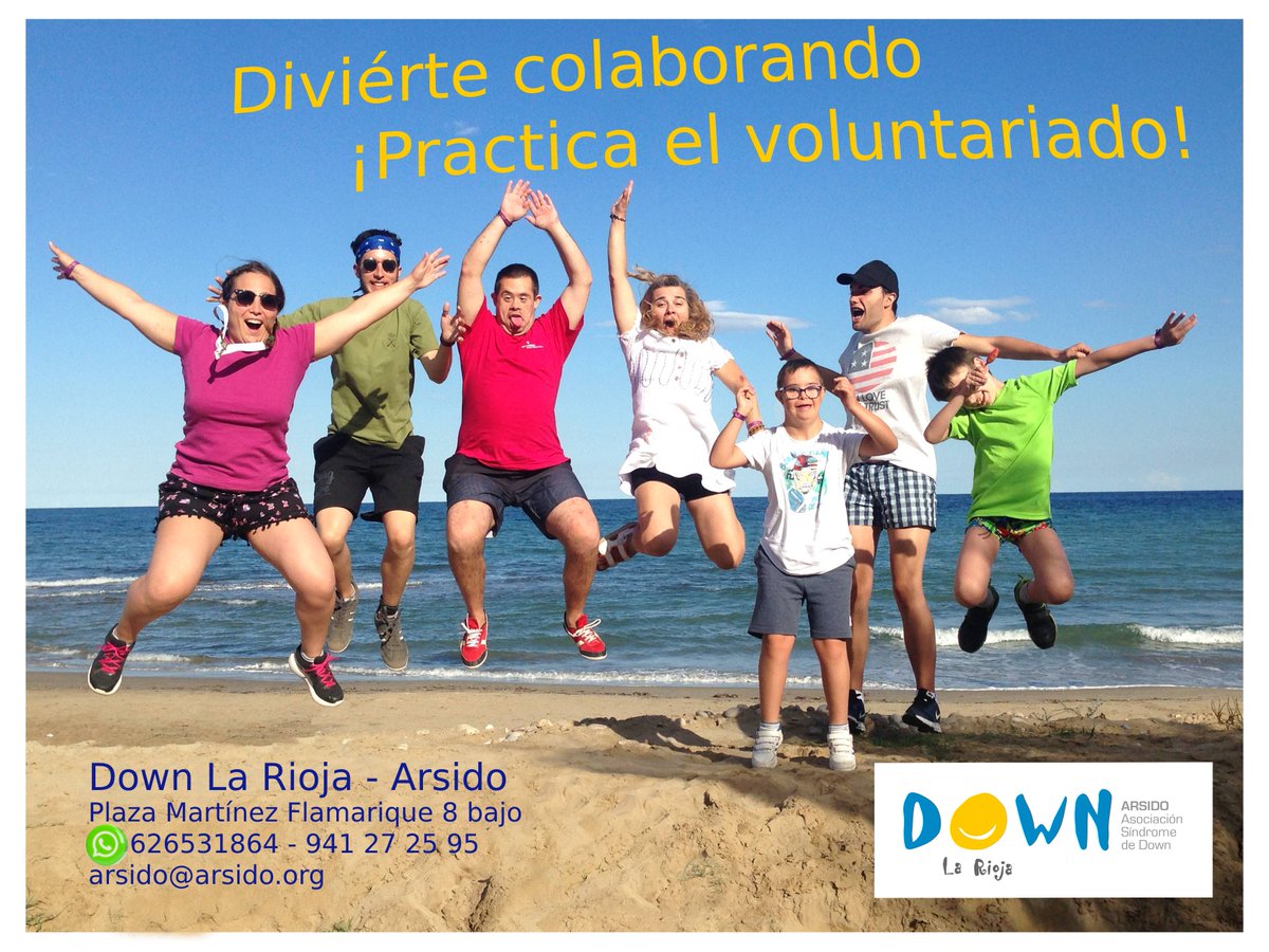 ¡Practica el #voluntariado! disfruta ayudando a los demás. Te animamos a que te unas a nuestros grupos de baloncesto, teatro, ocio, vida activa ¡y mucho más! Te esperamos en Down La Rioja