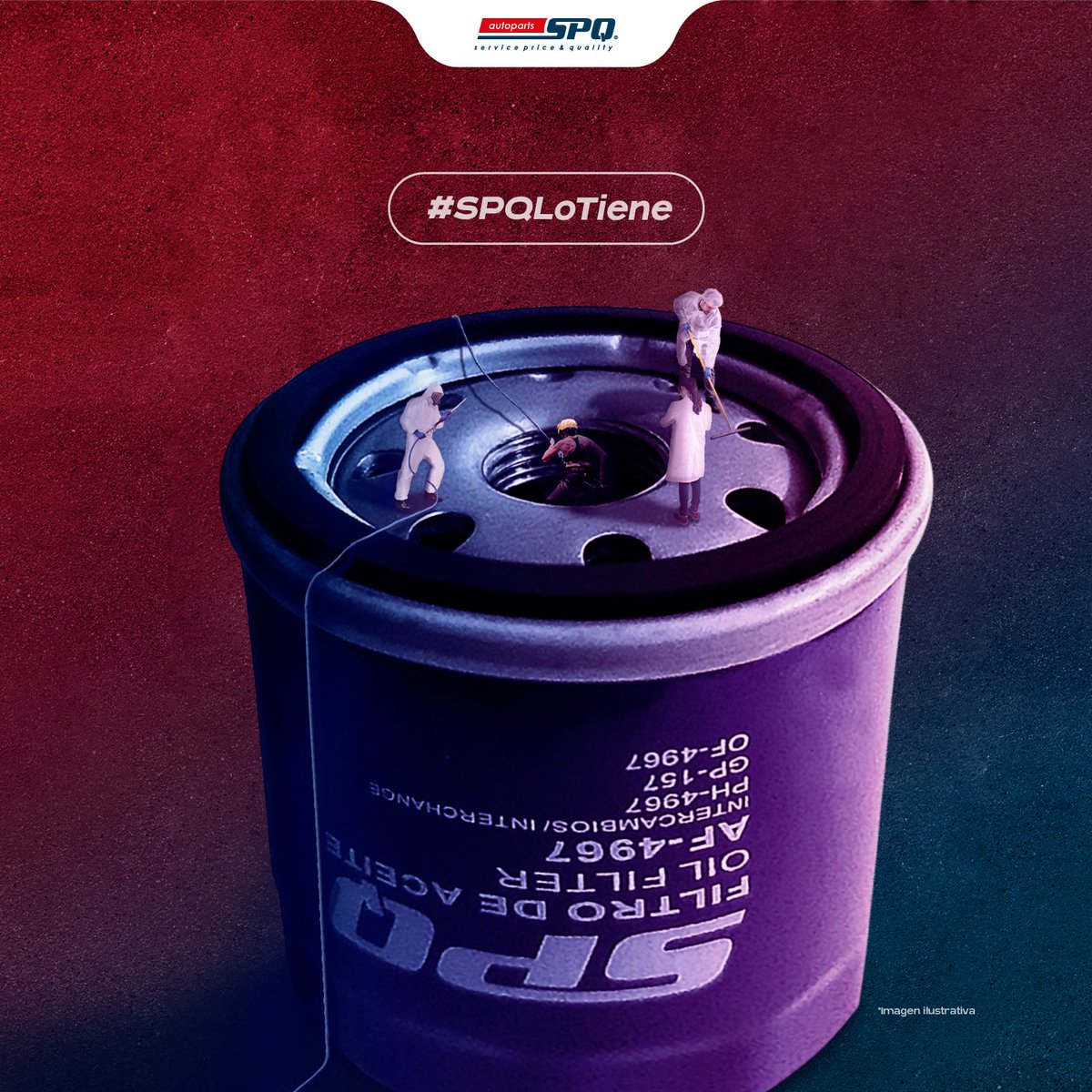 SPQautoparts's tweet photo. El filtro de aceite, EL GUARDIÁN DE TU MOTOR,💂‍♀️ siempre pendiente de detener las impurezas, limpiando hasta el más mínimo detalle. 🧹🚗
#SPQ #SPQLotiene #TuAmigoSPQ  #ServicePriceAndQuality https://t.co/Ukim052dCG