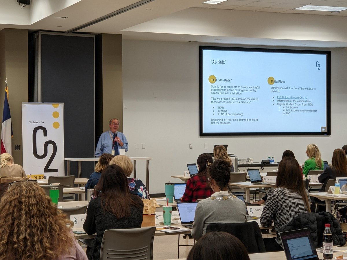 Butch Hudson is sharing information about 'At Bats' for the upcoming testing season. Although not required, it's recommended that students get at least 2 practice tries before the actual test. @kerrygain @region13 #our13story