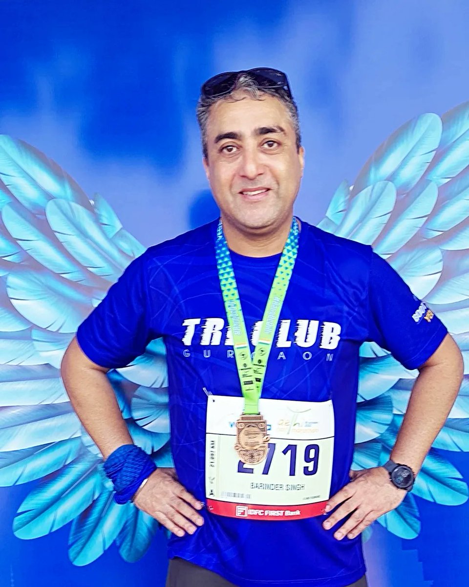 BarinderSuri's tweet photo. First running event since the last 2 years, enjoyed the outing!

#vedantadelhihalfmarathon #vdhm
#bootcampyellow #triclub
 #triclubgurgaon #runningterritory  #runningcommunity #runnerslife #runlife #run #chandigarhrunners #brooksrunning #brooks #garmin #garminrunning https://t.co/UZFFPIEvxk