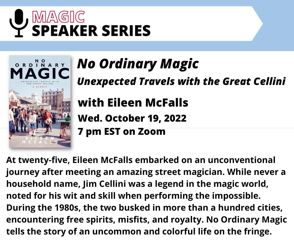 AmMuseumofMagic's tweet photo. This evening!  There's still time to register online at https://t.co/Qs24BEi0WB https://t.co/YKCjwPicve