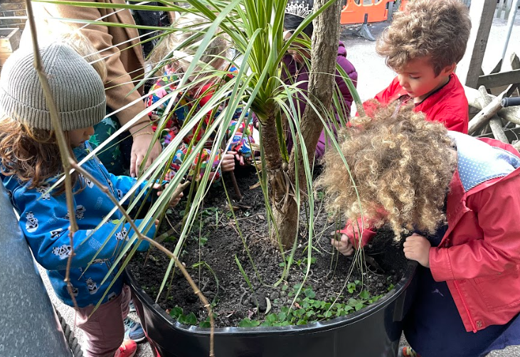 We also planted some other bulbs in the big pots to remember the amazing lives of other black people. Some of these bulbs were donated by Year 1 parents. Thank you!