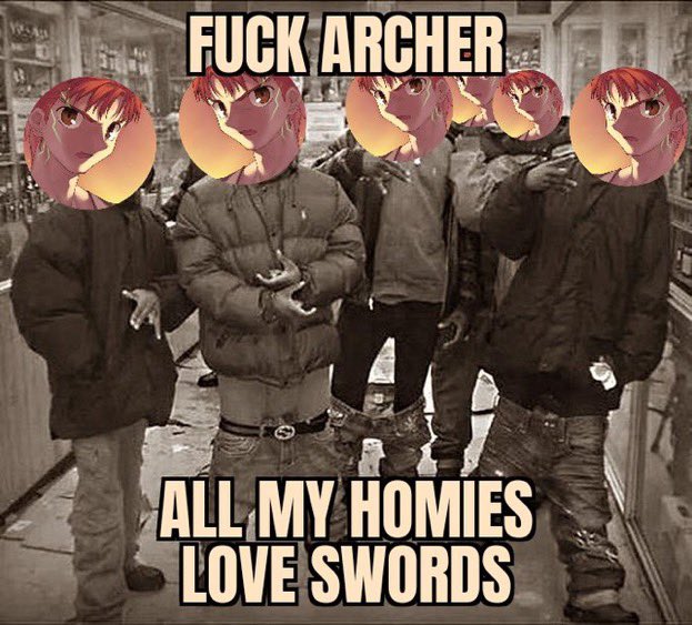 NamelessProtag's tweet photo. Just thought about Archer… can’t stand that guy #shirouday https://t.co/pmfiCskGGx