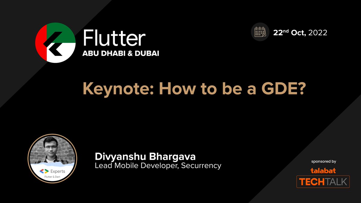 Flutter_AD's tweet photo. β¨ Speaker Announcement β¨
We are excited to have @divyanshub024 as our keynote speaker!! π€©
In this keynote talk, Divyanshu will take you on the journey of how to become a Google Developer Expert. ππ¦πͺ
#FlutterAD #FlutterUAE #Flutter #AbuDhabi #Dubai https://t.co/ERBQZU26Ii