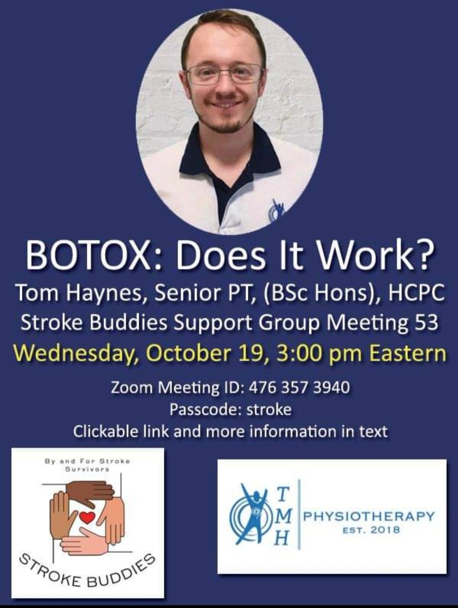 It's a great pleasure to head up a podcast tonight with the growing stroke charity and support network ''stroke buddies" across the pond in the USA.

A first in a series of episodes where we discuss the science, challenges and therapy methods underpinning neurological rehab