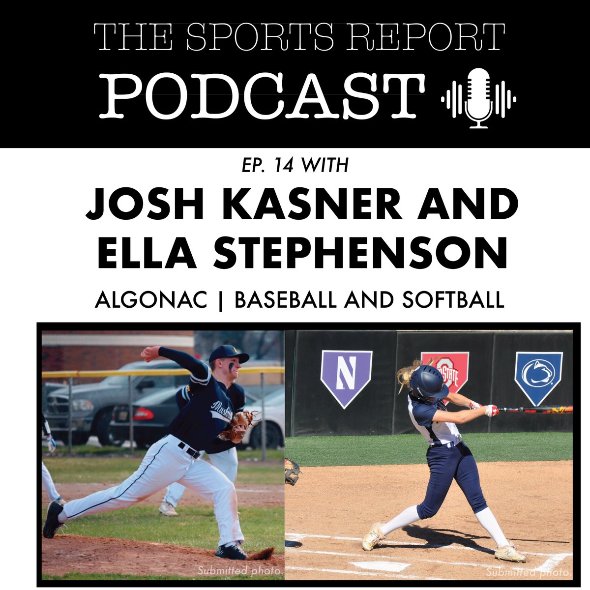 🎙Josh Kasner and Ella Stephenson played big roles in Algonac's historic baseball &amp; softball seasons last spring, and soon, they'll be heading off to U of M.

Listen to this week's podcast as they talk college recruiting and exciting season memories:
 thesportsreportmi.com/podcast/episod…