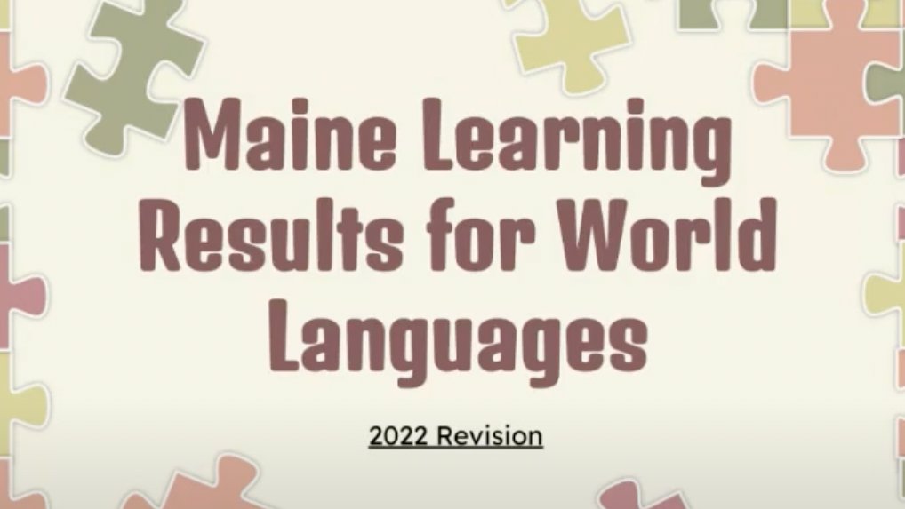 Thank you Stephanie Carbonneau, EMME President, for your session about the 2022 Revision of the Maine Learning Results for World Languages!

drive.google.com/file/d/1gE0PyN…