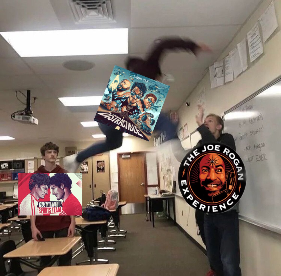 iswimwithmark's tweet photo. distractible dethroning joe rogan as the most listened to podcast on spotify https://t.co/BFJzDqft0H