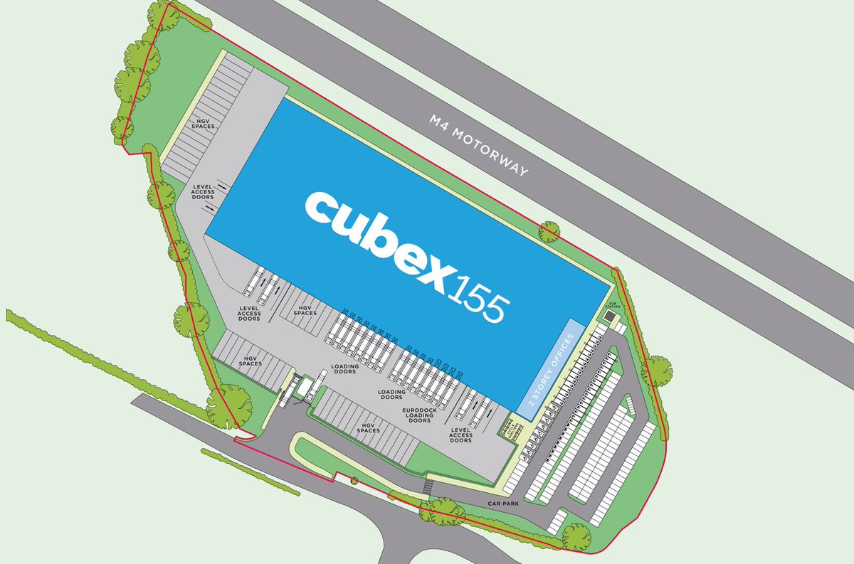 Planning achieved in Monmouthshire! Our 155,000 sq ft scheme will benefit from:

🏭 B2 and B8 use classes, with ancillary B1
🛣 Excellent road connectivity
🌳 Leading ESG credentials
💡 Energy-efficient lighting, heating and cooling

Read more here: cubex-land.com/cubex-celebrat…