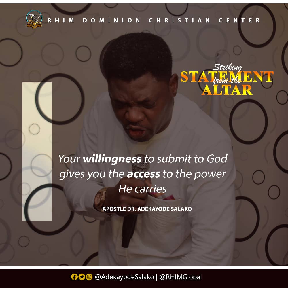 AdekayodeSalako's tweet photo. Having ACCESS to the Power of God has a process that must be carried out - Apostle Dr. Adekayode Salako @adekayodesalako (MyrP)
Willingness is Key
#AdekayodeSalako
#QuoteMeRight
#SalakoSpeaks
#SalakoInspires
#SalakoMotivates
#ANewChapter
#RHIMGlobal
#WednesdayInspiration https://t.co/4JHDUpgRet