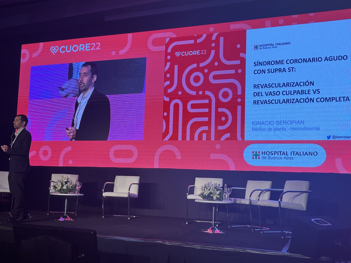 CarlaAgatiello's tweet photo. Grande @ISeropianMD hablando de SCA con supra culprit vs. Tto completo #CUORE22 https://t.co/30ecTAYlWQ