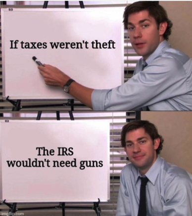 BednarzJason's tweet photo. In order for an act to be virtuous, it must be chosen freely. I would use one of my BDRs to try to repeal the State Commerce Tax. For starters. #taxationistheft https://t.co/GyFXMzkKUp