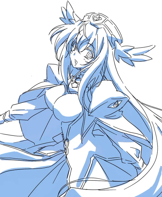 アガペ聴いちゃったから久しぶりにゆーふぉーぷりんせす描いてみた服よくわからん 