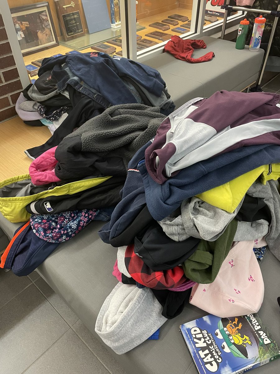 Coats, coats and more coats oh my!  CWE families, please label any clothing items your children might take off at school. Anything that is labeled can be returned.  All these items have no names! 😬<a href="/CWEPTO/">College Wood PTO</a> @college_wood <a href="/myccs/">myccs</a>