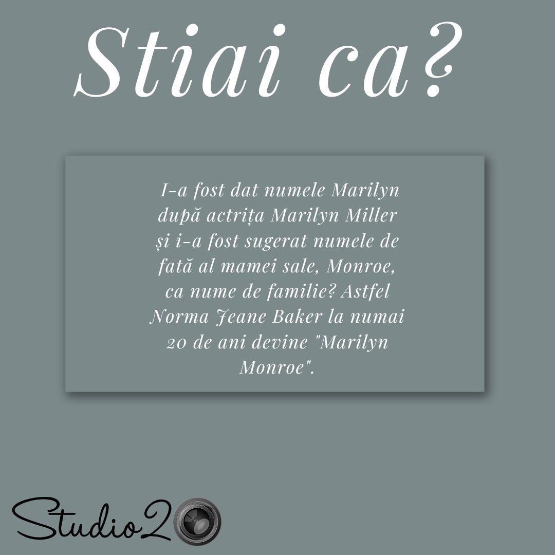 Studio20Pitesti's tweet photo. Stiai ca?

#merilyn #monroe #studio20 #girls #model #follow #like #job https://t.co/wEouzIYktL