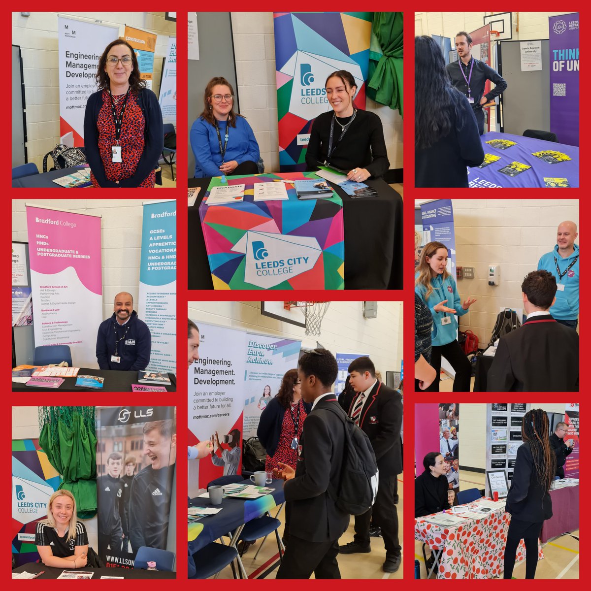 lawnswoodschool's tweet photo. Huge thanks to @LeedsUniLLC @LeedsPCWTH @LLSOnline @LeedsTrinity @LeedsHCAAcademy @AbertayUni @unibradoutreach @eandsleeds @LPNurseries @leedsbeckett @leedscitycoll @WYP_LeedsWest @MottMacLife @careers_lcb @Royal_Armouries @RAFSheffield @lawnswood6form for a successful #FOYF fair https://t.co/Lyof5dYkEK