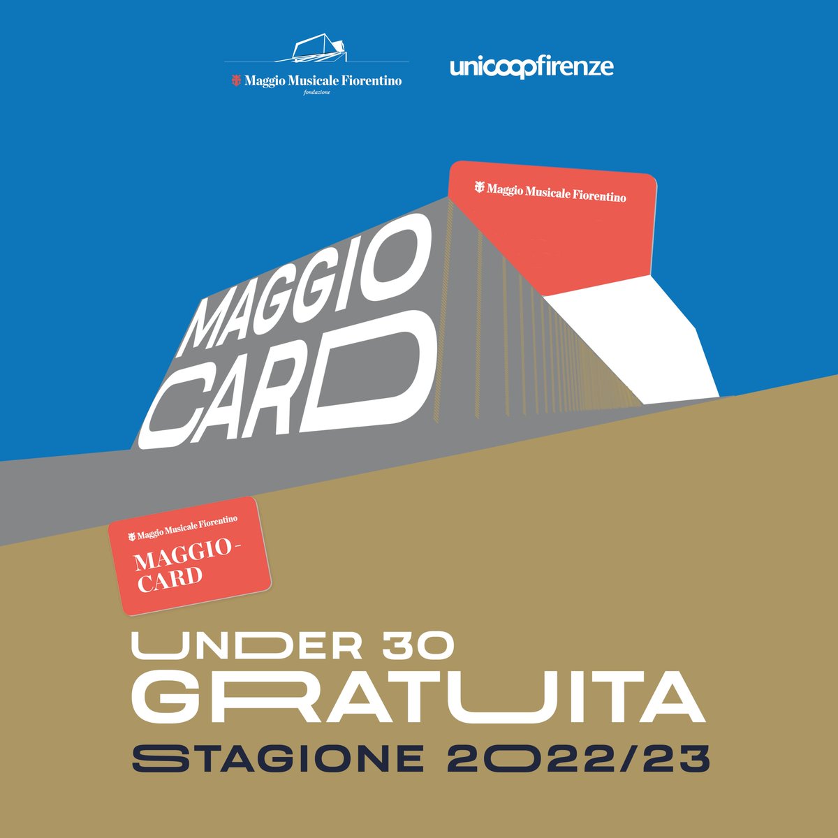 maggiomusicale's tweet photo. Grazie alla collaborazione con @informatorecoop, fino a DICEMBRE 2022, gli UNDER 30 possono avere la #MaggioCard gratis (non valida per i rinnovi, ma solo per chi la sottoscrive la prima volta o per chi ce l’ha scaduta da più di un anno).
👉 https://t.co/MsPqJlrWyb https://t.co/1l5TA7ySqm
