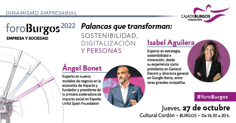 ¡Atención estudiantes, investigadores y jóvenes emprendedores!

🙋🏻‍♀️Si pensáis que hay una oportunidad para una nueva economía basada en la innovación y el respeto al #medioambiente👉🏻Mete a  #foroBurgos en tu agenda

Jueves 27 octubre
📝bit.ly/foroBurgos22
*Presencial y online