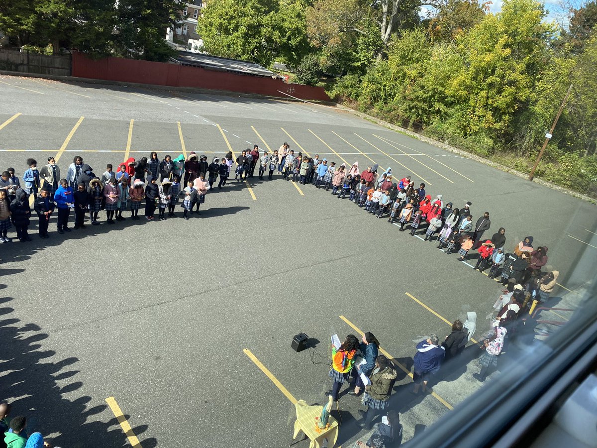 Blessed Virgin Mary School Darby prayed the rosary today together as a school community!