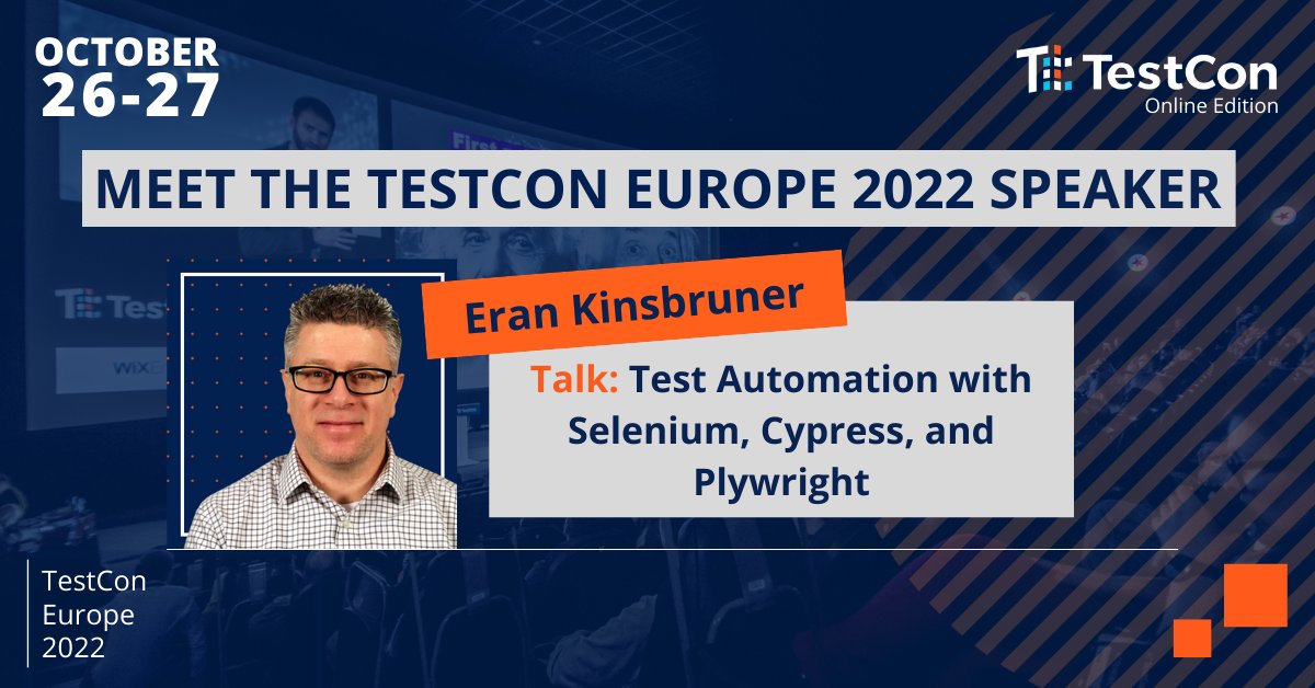 perfectomobile's tweet photo. Join @ek121268 and everyone else at @TestConEurope 2022! The biggest software testing conference in Europe takes the testing industry by storm — you won't want to miss it. Register: https://t.co/mkP2YzJXpV #TestCon #SoftwareTesting #Testing https://t.co/89XPY7tzeX