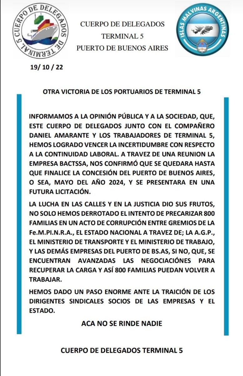 ferbeg59's tweet photo. #BACTSSA
#TERMINAL5
#PUERTOBSAS https://t.co/0AxIMyD76F