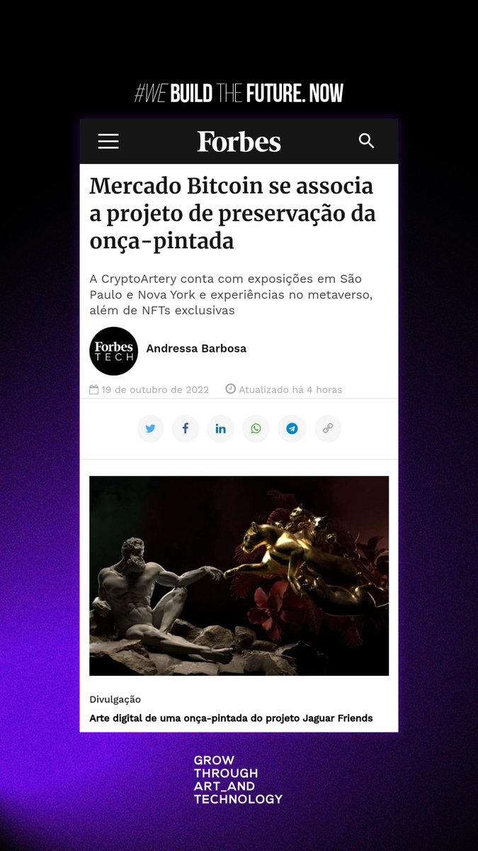 We'll never stop.
#WeBuildtheFutureNOW

<a href="/MercadoBitcoin/">Mercado Bitcoin</a> x <a href="/jagfriends_nft/">Jaguar Friends</a>
