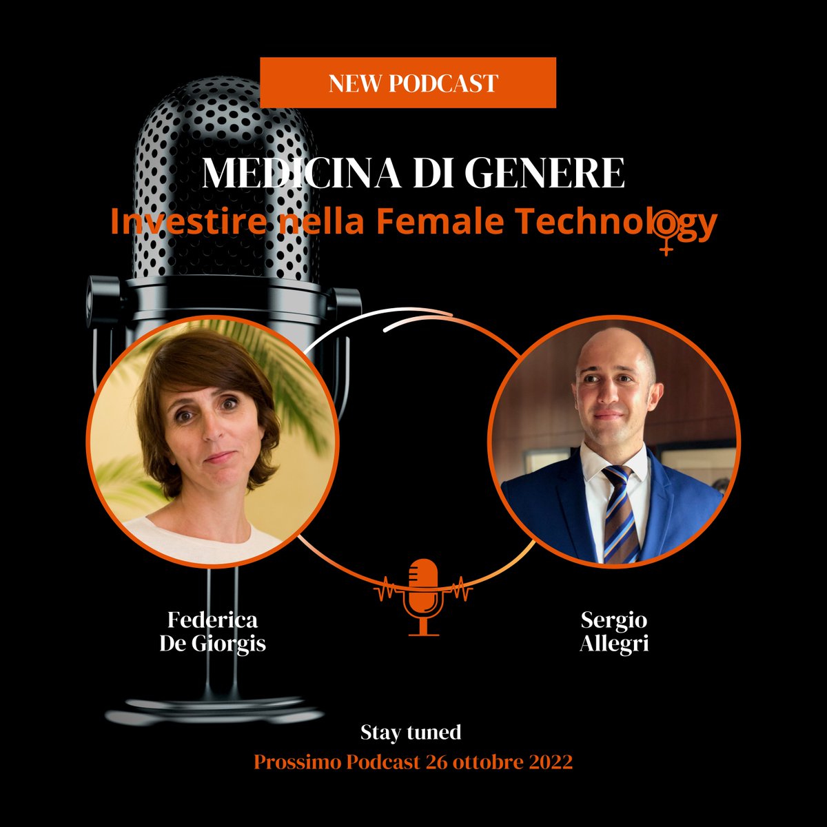 GruppoErsel's tweet photo. 🟠 Nuovo #podcast🎙️ sulla #medicina di genere e la #femaletechnology a cura di Federica De Giorgis, Senior Financial Advisor Ersel, e Sergio Allegri, Responsabile Ricerca Tematica. Un nuovo #megatrend nell'ambito degli #investimentitematici azionari. 
👉 https://t.co/IIcnDY4P0t https://t.co/dtXuCaP9EC