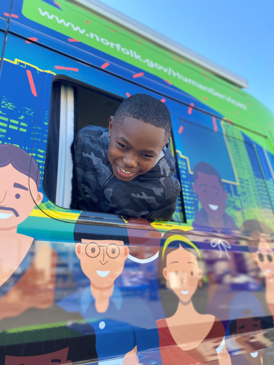 NorfolkVA's tweet photo. Max had a great time hanging out w/ the #EpicTeam from Norfolk Human Services' Employ Mobile.🚐 Say hi if you spot one of our vans around town! We always have smiles in stock, along w/ folks to connect you to resources for the well being of all citizens. https://t.co/LNqZwPHsIQ https://t.co/GiP80G7bvW