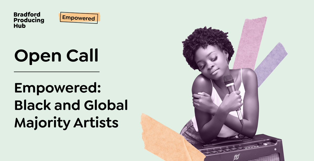 💜 We're excited to launch our Empowered: Black and Global Majority Artists programme.

We're seeking artists and creatives to join us to share their experiences and help us to design a more inclusive industry for marginalised artists.

Apply by Mon 7 Nov bit.ly/3EzVR0K