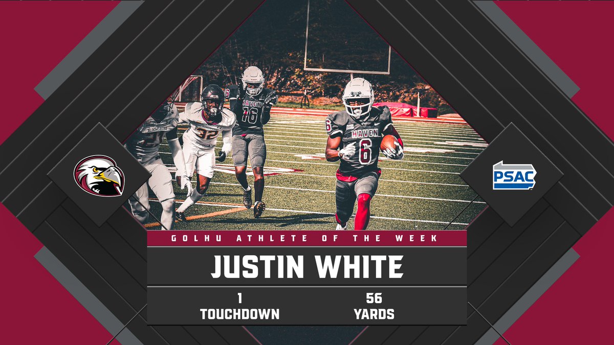 This week's GoLHU.com Athletes of the Week! 🦅💪 

Kelly Gaston led @lhuvolleyball in three crucial categories aces, blocks, and assists. 

Justin White paced the <a href="/lhufootball/">Lock Haven Football</a> offense scoring 1 touchdown and posting 56 receiving yards.