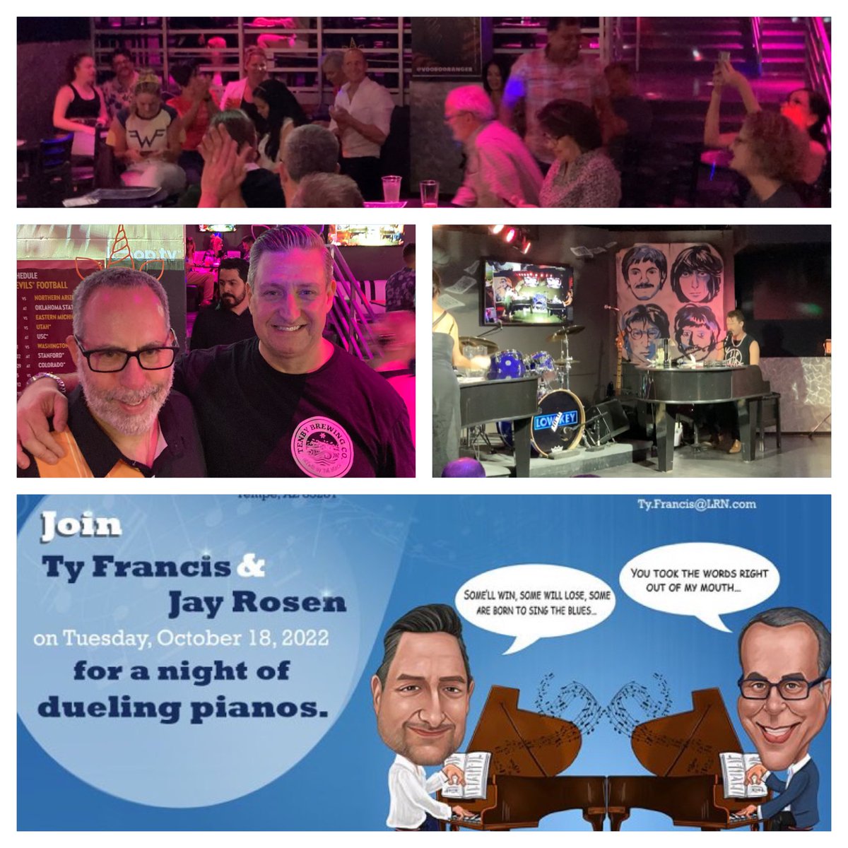 tyfrancis's tweet photo. THANK YOU to all our #ethics and #compliance friends who joined me and @FCPA_Monitor last night at the Low Key Dueling Piano bar. 🎹🎹🎶🍻
Too many people to tag but, wow…the energy was incredible. It’s why I love my @SCCE family. #scce #sccecei
Stay tuned for Chicago 2023… https://t.co/Ieho7PJ7Bh