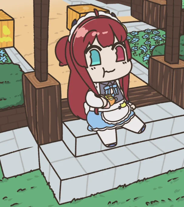 ロアちゃん今日は10月20日頭髪の日とう(10)はつ(20)の語呂合わせからできたとかロアちゃんの配信ではたびたび出る髪の話綺麗な髪にしたいと使ってるシャンプーの話をしてくれたりリスナーと毛で盛り上がったりと楽しかったねロアちゃんがマイクラで畑作りした時に描いたやつ #ロアちゃんへ 