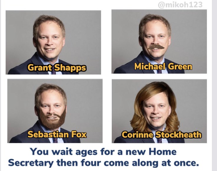 mikoh123's tweet photo. @grantshapps The conman is back. https://t.co/m88zMYamLr