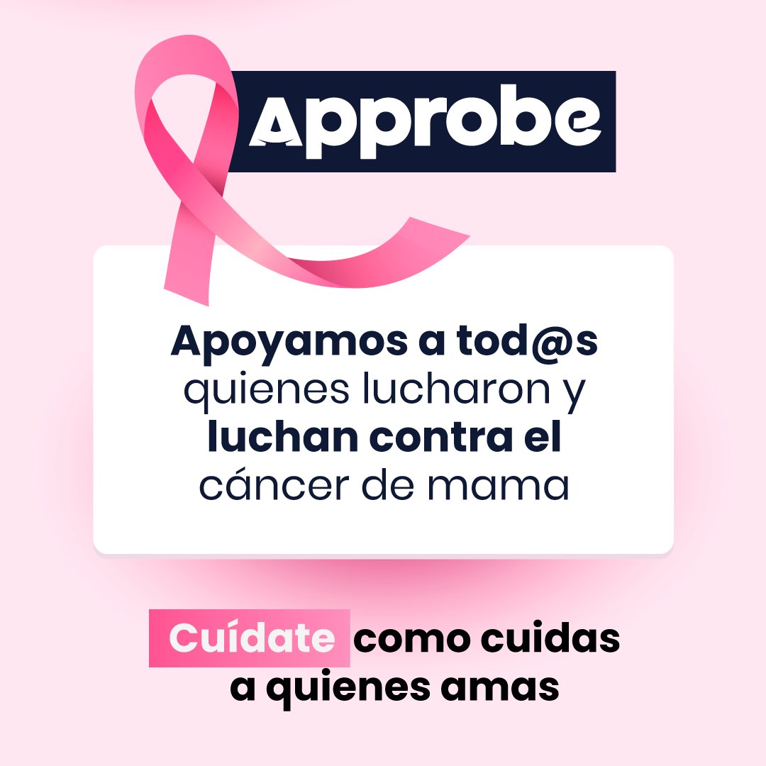 ApproBE_'s tweet photo. #DíaInternacionalDeLuchaContraElCáncerDeMama. Unámonos para dar todo el apoyo a todas las mujeres que luchan cada día por esta enfermedad. 

Approbe envía un mensaje a todas las mujeres y  sus familiares a tener conciencia y prevenir a tiempo el cáncer de mama. https://t.co/TsHDgltdx6
