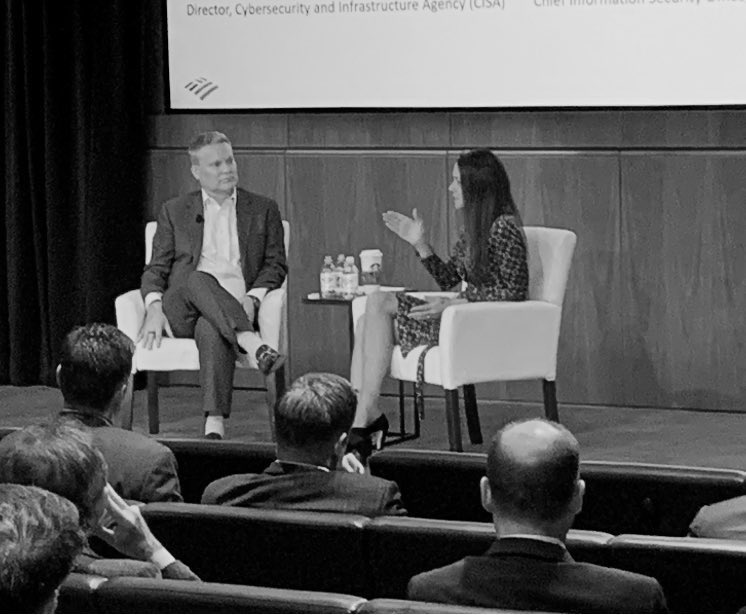 craigfroelich's tweet photo. Great conversation with @CISAJen on the value of #publicprivatepartnerships in #cybersecurity. @BofA_News and our #DHS partners have always been huge supporters of building the mechanisms to quickly and effectively share information about #cyber #threats. https://t.co/4U5d8XwjDq