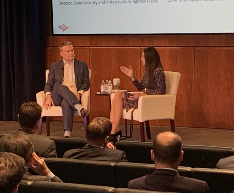 craigfroelich's tweet photo. Great conversation with @CISAJen on the value of #publicprivatepartnerships in #cybersecurity. @BofA_News and our #DHS partners have always been huge supporters of building the mechanisms to quickly and effectively share information about #cyber #threats. https://t.co/4U5d8XwjDq