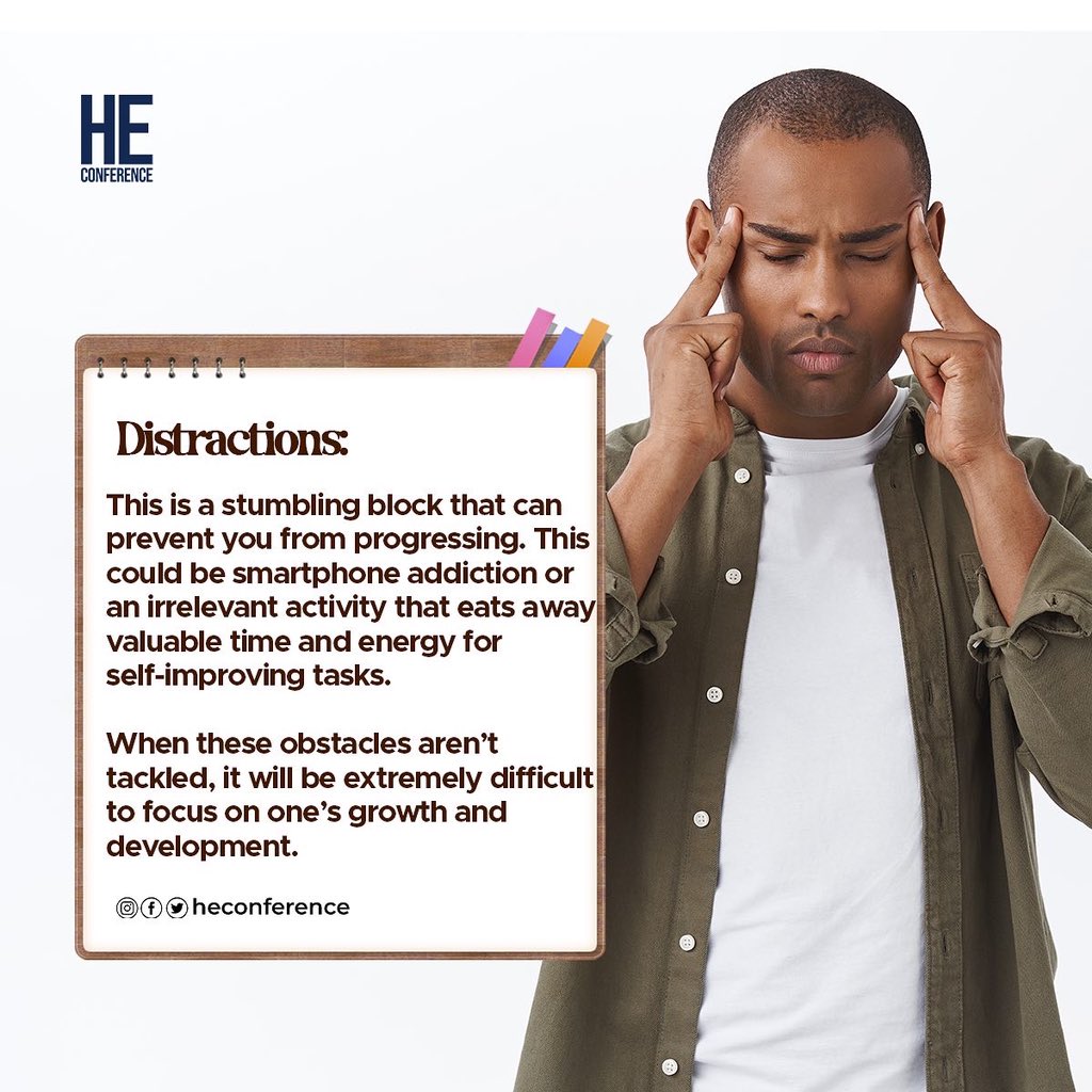 HeConference's tweet photo. These challenges are barely noticeable and as such, we easily fall into it. Here are five common challenges to personal development that men face.
You can add more in the comment session.
.
.
.
.
.
.
#challenges #overcome #personaldevelopment #heconference #men #mensconference https://t.co/Xnr1TyG7J1