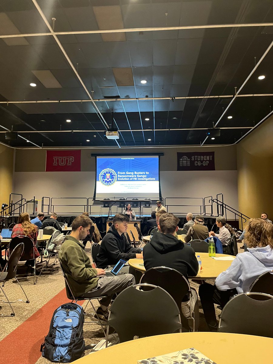 RVSDPanthers's tweet photo. October is Cybersecurity Awareness Month and IUP's Cybersecurity Day was a fantastic opportunity to learn more about this far-ranging field - a terrific program and an excellent event for students and the community. https://t.co/EJRODVs6dU