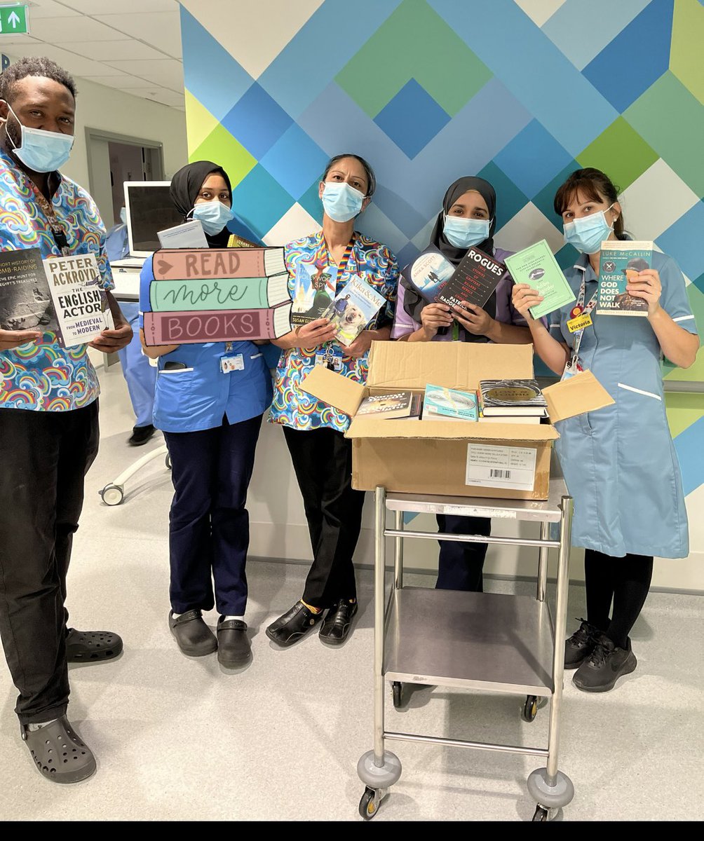 Staff we have had a re-stock of some fantastic books! Thanks to <a href="/NewhamBookshop/">Newham Bookshop</a> 📚<a href="/CatrionaRowland/">Catriona (Catrina)💙 #BHWellbeing</a> <a href="/KathEvans2/">🌟 Kath Evans RGN RSCN 💙💛</a> staff please feel free to pop in and collect a book to help with your wellbeing. I’m so proud this small idea of mine has bloomed into such a success! @NewhamHospital