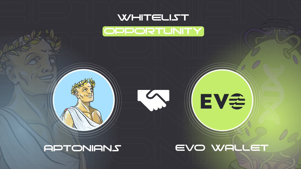 AptoniansNFT's tweet photo. 💎#APTOS OG &amp;  WL GIVEAWAY💎

🤝Fresh Partners:
@EvoWalletAptos 🪬  @AptoniansNFT

💠Spots to Giveaway
🔹5 OG X @EvoWalletAptos
🔹5 WL X @AptoniansNFT

1⃣Follow:  @AptoniansNFT  &amp; @EvoWalletAptos  
2⃣Like &amp; Retweet  
3 Tag 3 friends

Great Little Giveaway🔥

#Aptos #AptosNFTs https://t.co/SLAHashDbc