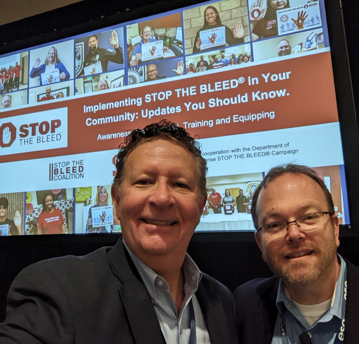 I had the chance to team up with @drmattlevy at #EMSWorldExpo to talk about how #communities can implement #stopthebleed. #beprepared