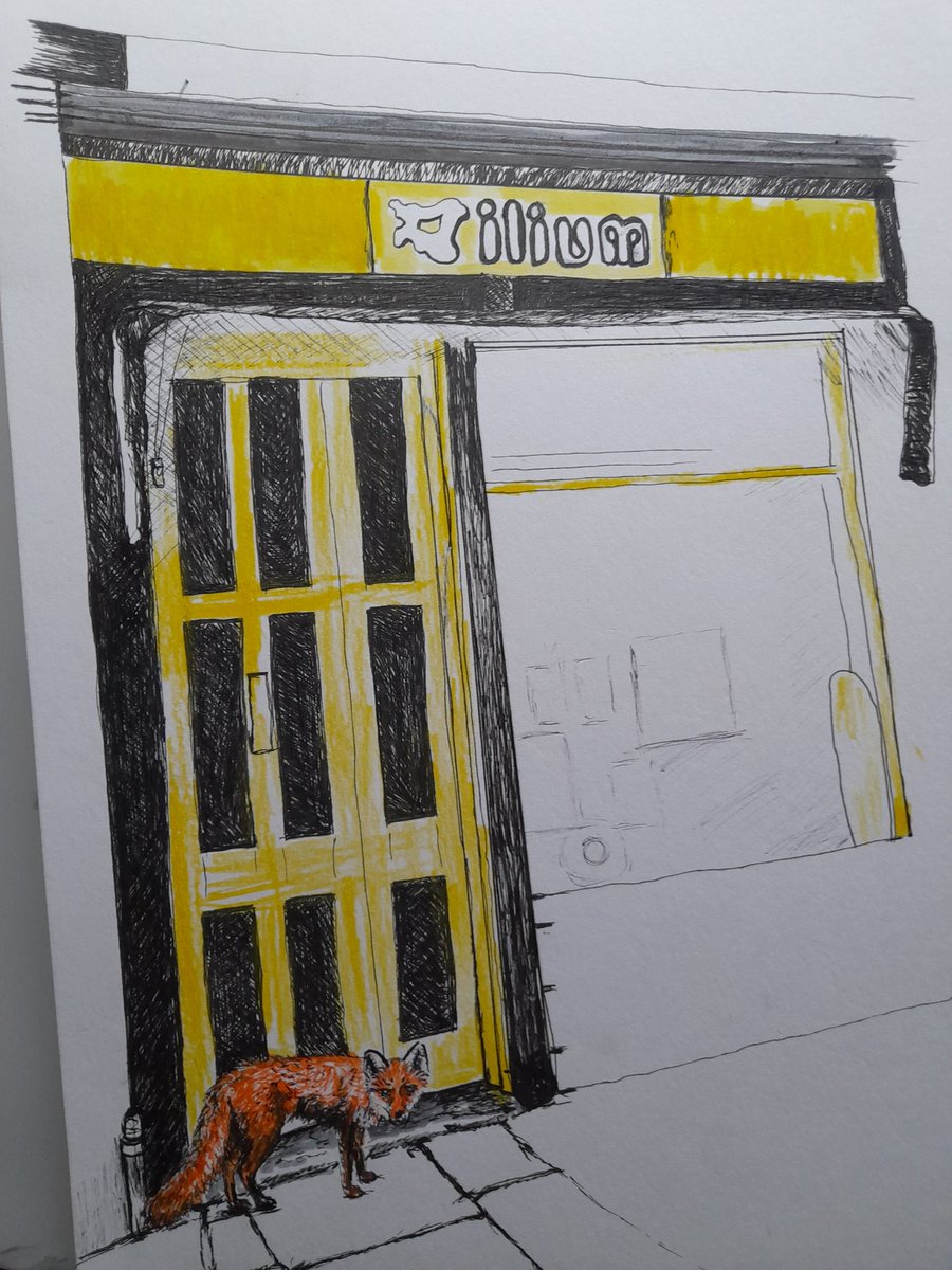 EdinburghFoxInk's tweet photo. Sneak peek at a wee commission I'm working on... fox outside ilium St Marchmont.... coming soon....
#ilium #Edinburgh #Edinburghcafe #commission https://t.co/kT7wXY4aQd